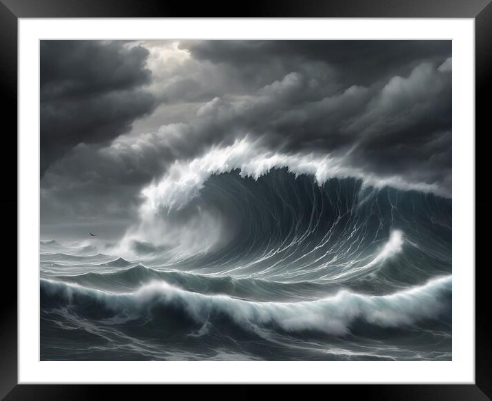Storm Approaching Framed Mounted Print by Anne Macdonald