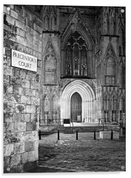Precentors Court and York Minster Acrylic by Darren Galpin