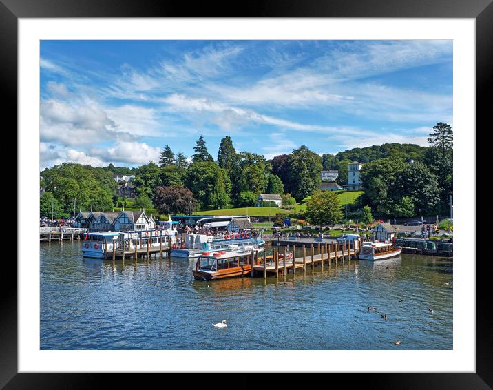 Bowness on Windermere Framed Mounted Print by Darren Galpin