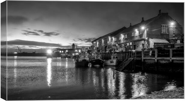 Scarborough Black and White Canvas Print by Tim Hill