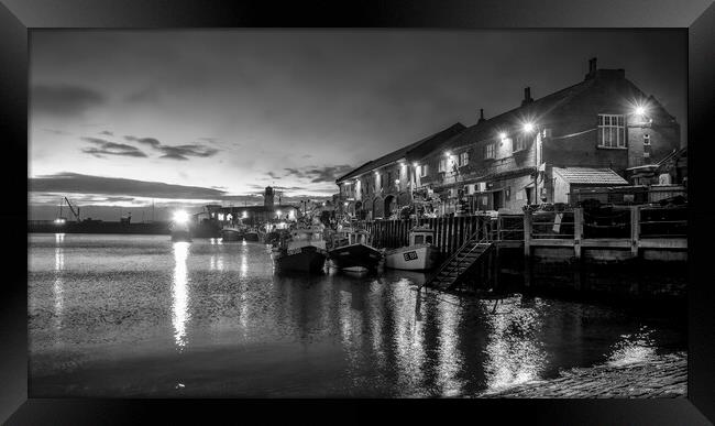 Scarborough Black and White Framed Print by Tim Hill