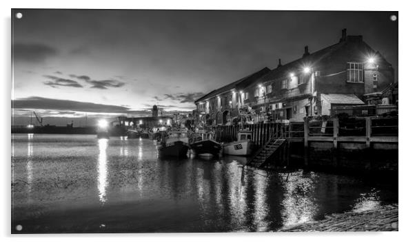Scarborough Black and White Acrylic by Tim Hill