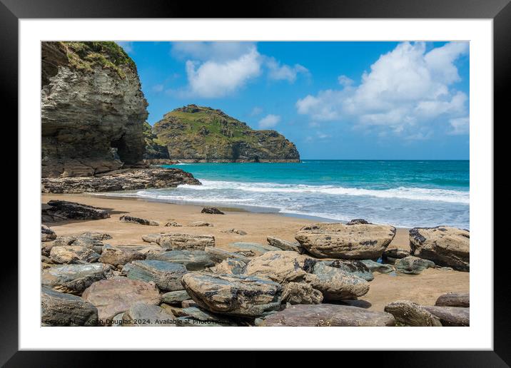 Benoath Cove, Cornwall Framed Mounted Print by Keith Douglas