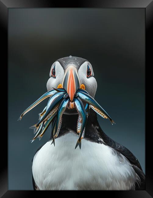 Puffin Framed Print by Steve Smith