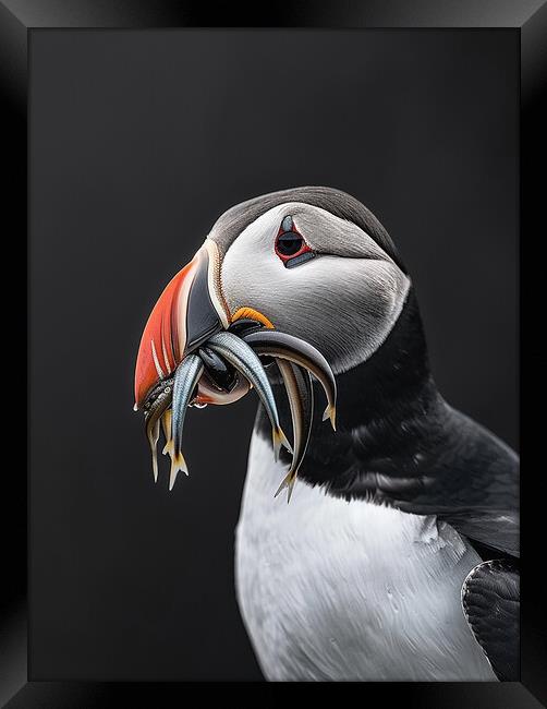 Puffin Framed Print by Steve Smith