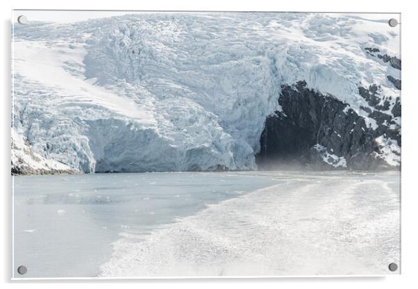 Beloit Tidewater Glacier in Blackstone Bay, Prince William Sound, Alaska, USA Acrylic by Dave Collins
