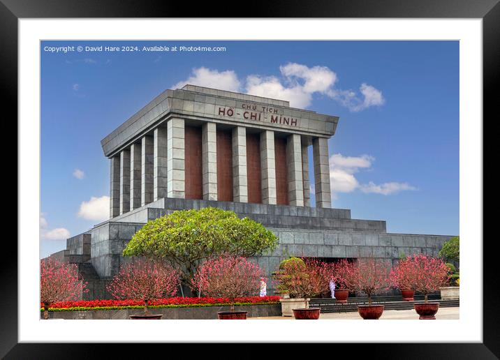 Ho Chi Minh Mausoleum Framed Mounted Print by David Hare