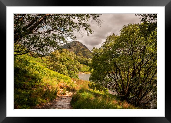Lake District Cumbria North West England Framed Mounted Print by John Parker
