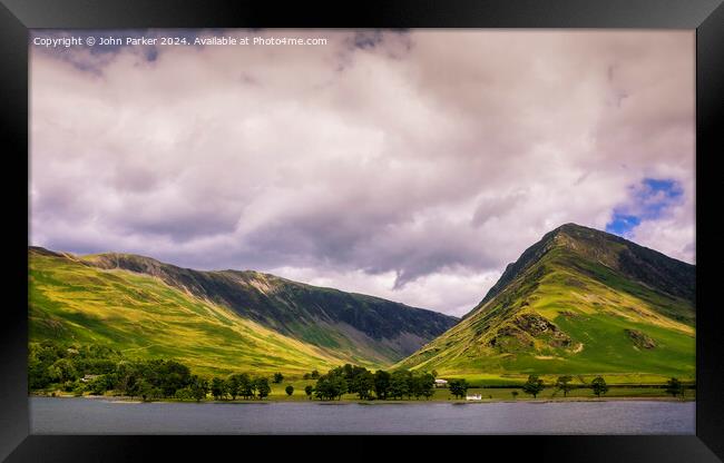 Buttermere in the Lake District, Cumbria Framed Print by John Parker