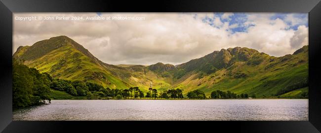 Buttermere in the Lake District, Cumbria Framed Print by John Parker