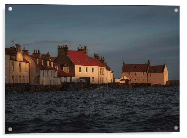 Last Light On Pittenweem Acrylic by Anthony McGeever