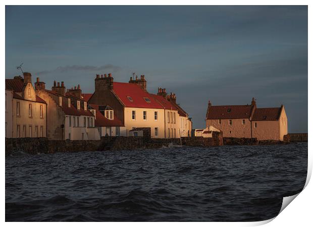 Last Light On Pittenweem Print by Anthony McGeever