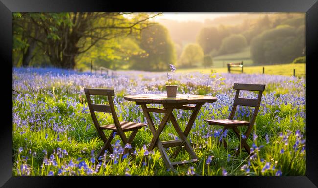 Bluebell Meadow Framed Print by T2 