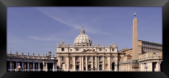 St Peters Basilica - Vatican city, Rome Framed Print by Cass Castagnoli
