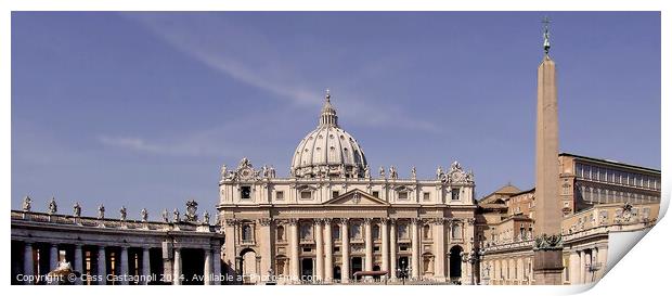 St Peters Basilica - Vatican city, Rome Print by Cass Castagnoli