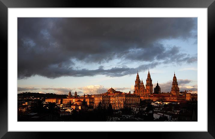 Santiago de Compostela Framed Mounted Print by david harding
