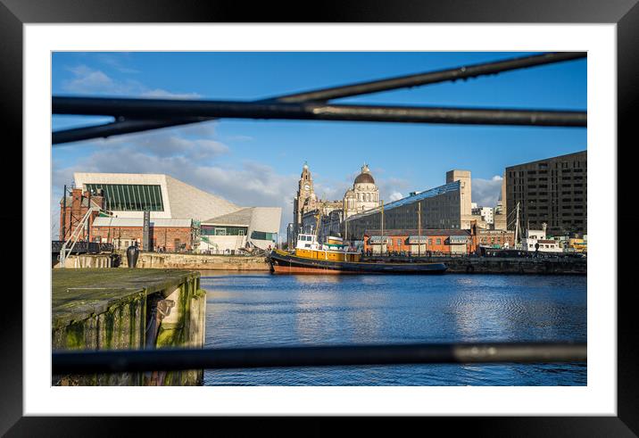 Brocklebank tug pictured on the Liverpool waterfront Framed Mounted Print by Jason Wells