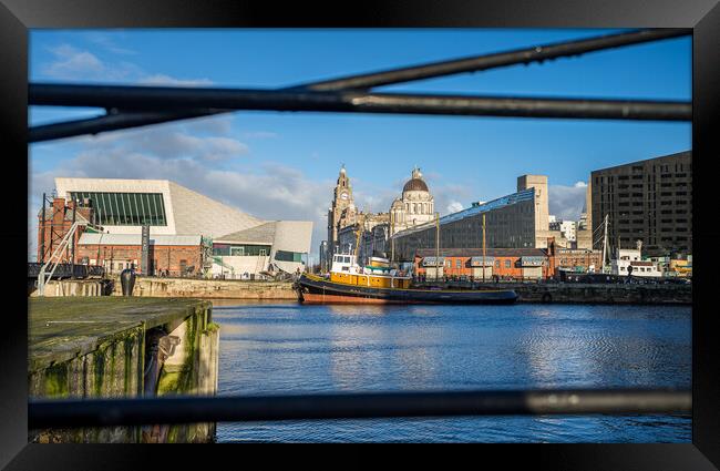 Brocklebank tug pictured on the Liverpool waterfront Framed Print by Jason Wells