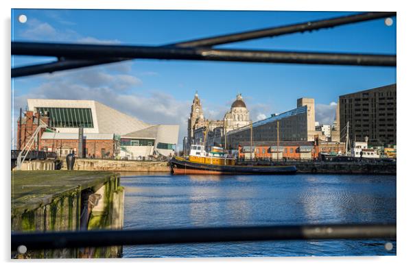 Brocklebank tug pictured on the Liverpool waterfront Acrylic by Jason Wells