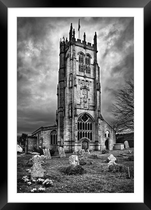 St Mary's Church, Beaminster, Dorset   Framed Mounted Print by Darren Galpin