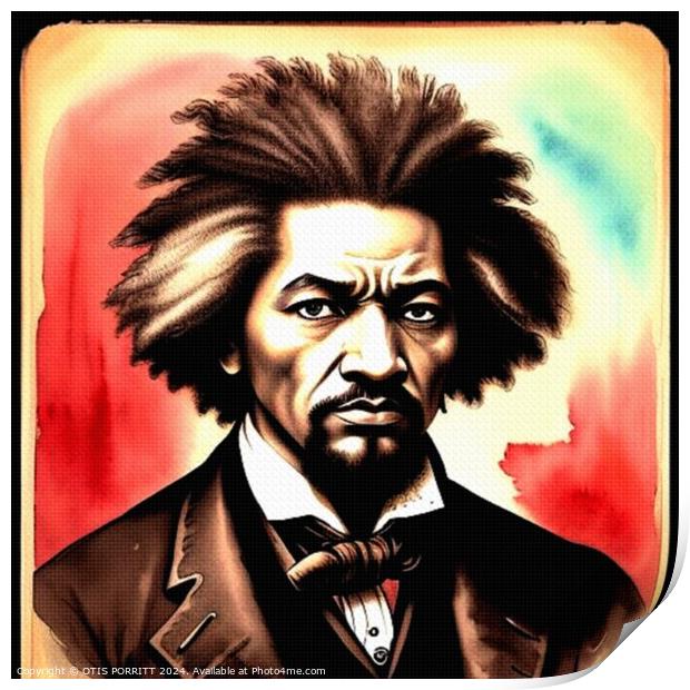 FACES OF FREDERICK DOUGLASS 3 Print by OTIS PORRITT