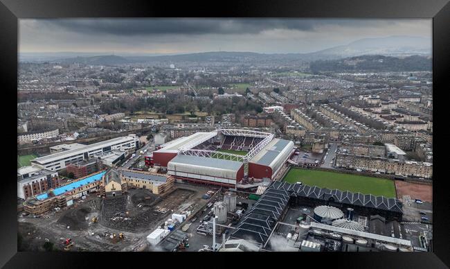 Tynecastle Stadium Framed Print by Apollo Aerial Photography