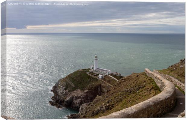 South Stack Lighthouse, Anglesey Canvas Print by Derek Daniel