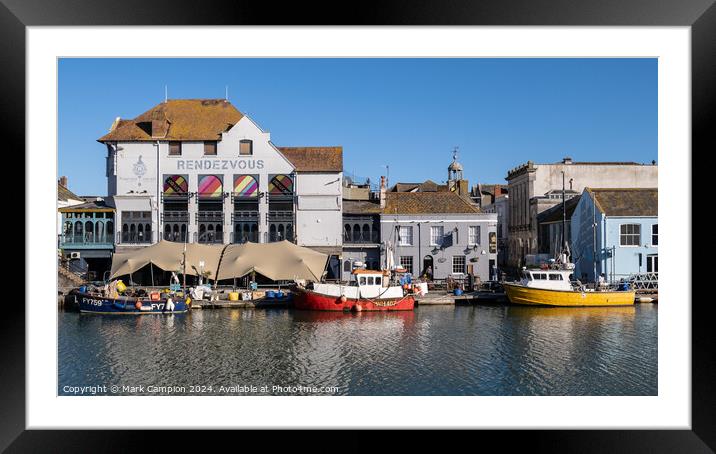 Weymouth Harbour Framed Mounted Print by Mark Campion