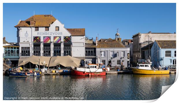 Weymouth Harbour Print by Mark Campion