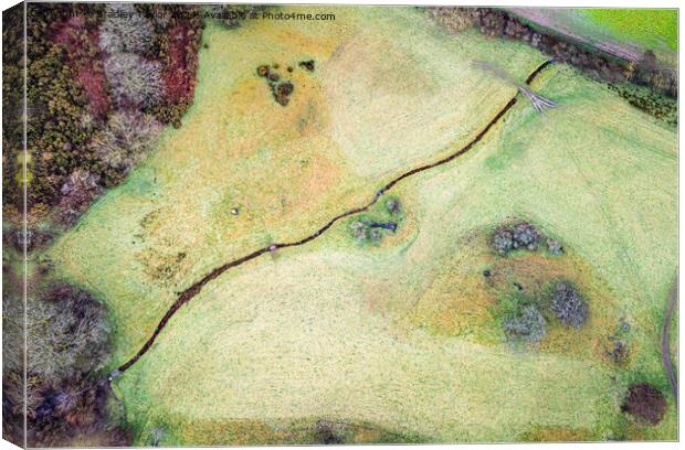 Denbighshire Countryside, Wales Canvas Print by Bradley Taylor