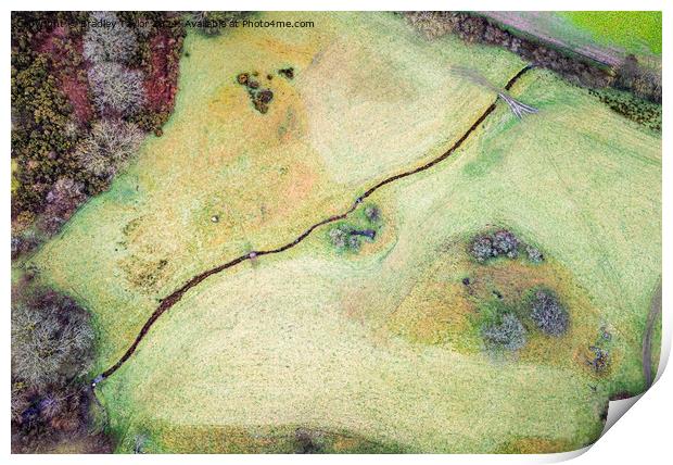 Denbighshire Countryside, Wales Print by Bradley Taylor