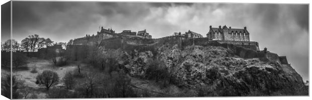 Edinburgh Castle Panorama Canvas Print by Apollo Aerial Photography