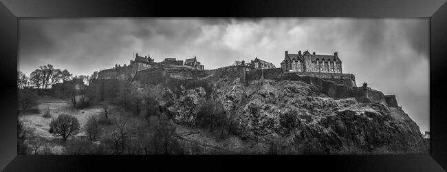 Edinburgh Castle Panorama Framed Print by Apollo Aerial Photography