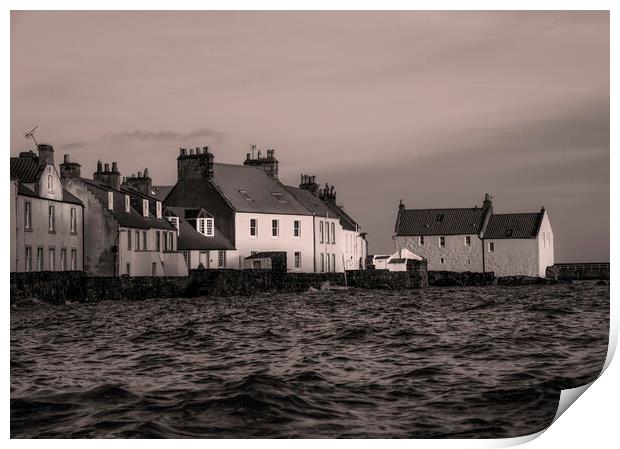 Twighlight glow over Pittenweem Print by Anthony McGeever