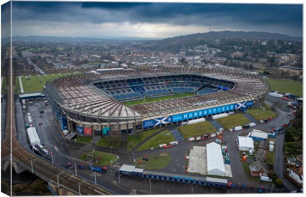 Murrayfield Canvas Print by Apollo Aerial Photography