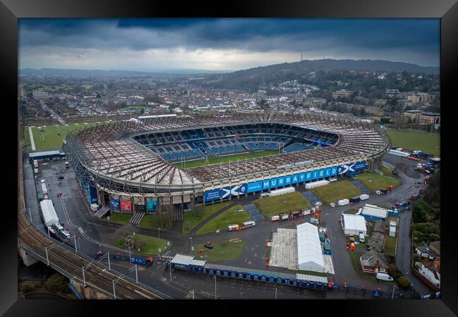 Murrayfield Framed Print by Apollo Aerial Photography