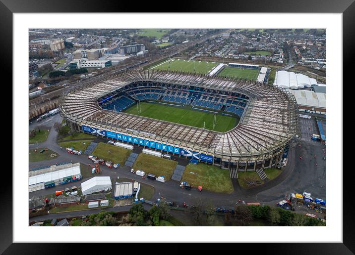 Murrayfield Framed Mounted Print by Apollo Aerial Photography