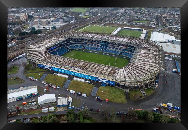 Murrayfield Framed Print by Apollo Aerial Photography