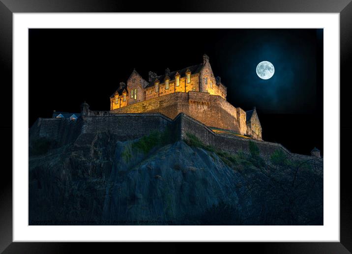 Edinburgh Castle  Framed Mounted Print by Alison Chambers
