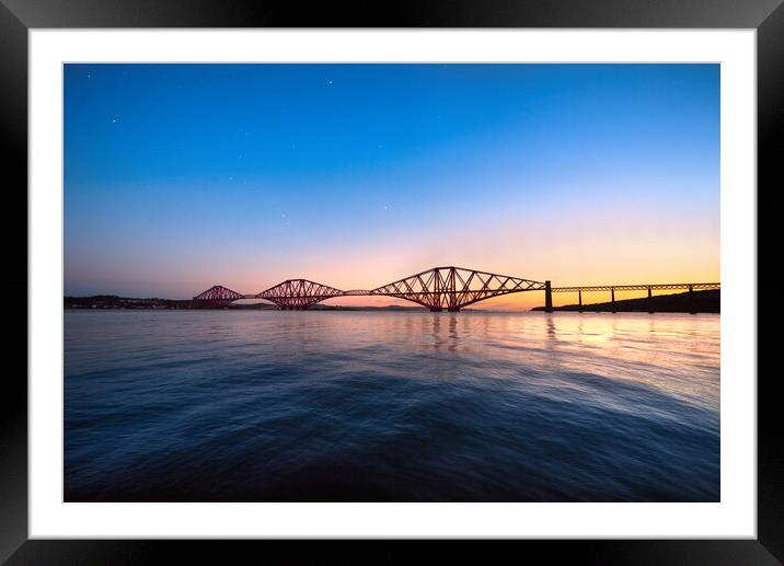 Sunrise at the Forth Rail Bridge  Framed Mounted Print by Alison Chambers