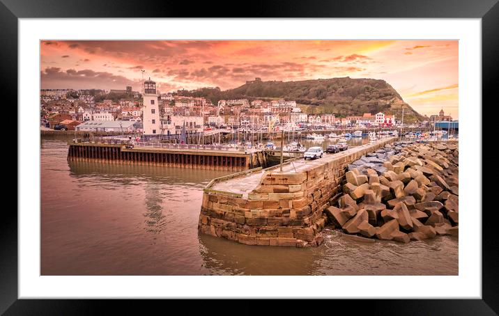 Scarborough Sunrise North Yorkshire Framed Mounted Print by Tim Hill