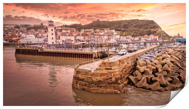 Scarborough Sunrise North Yorkshire Print by Tim Hill