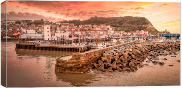 Scarborough Sunrise North Yorkshire Canvas Print by Tim Hill