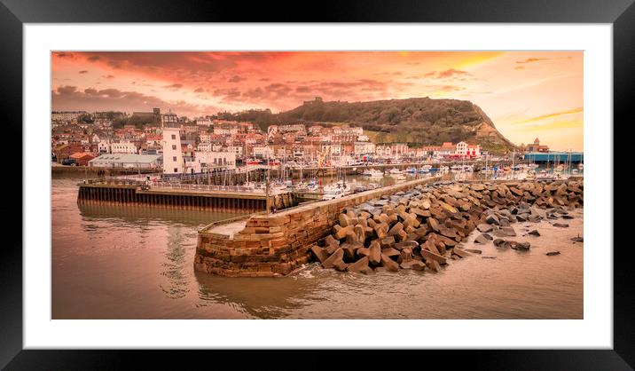 Scarborough Sunrise North Yorkshire Framed Mounted Print by Tim Hill