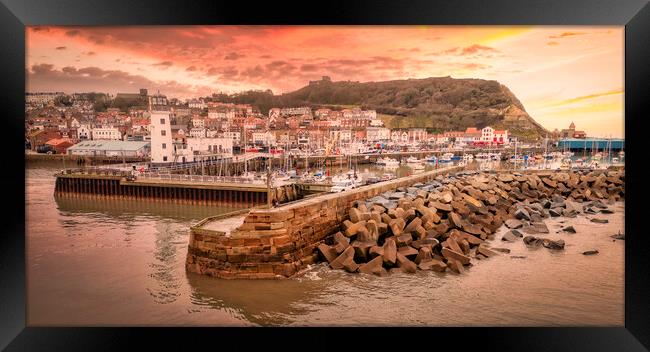 Scarborough Sunrise North Yorkshire Framed Print by Tim Hill
