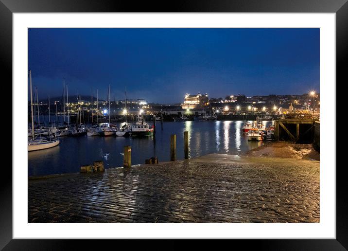 Scarborough Blue Hour Framed Mounted Print by Steve Smith