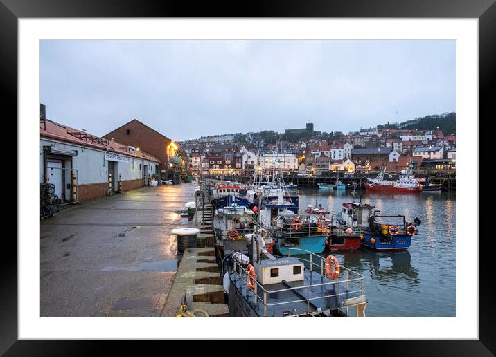 Scarborough Blue Hour Framed Mounted Print by Steve Smith