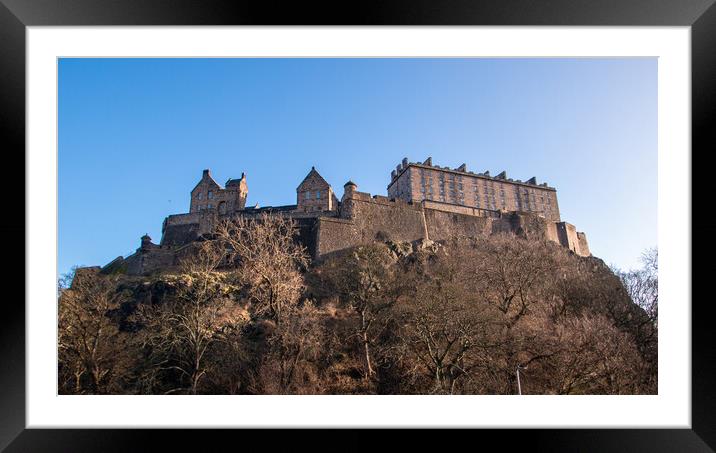 Edinburgh Castle Framed Mounted Print by Apollo Aerial Photography