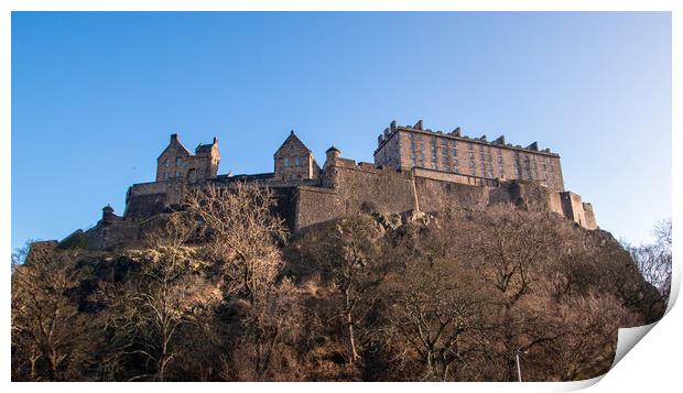 Edinburgh Castle Print by Apollo Aerial Photography