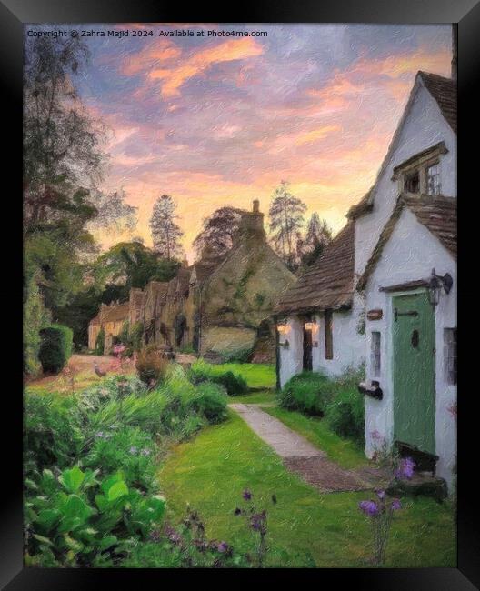 Castle Combe Cotswolds Framed Print by Zahra Majid